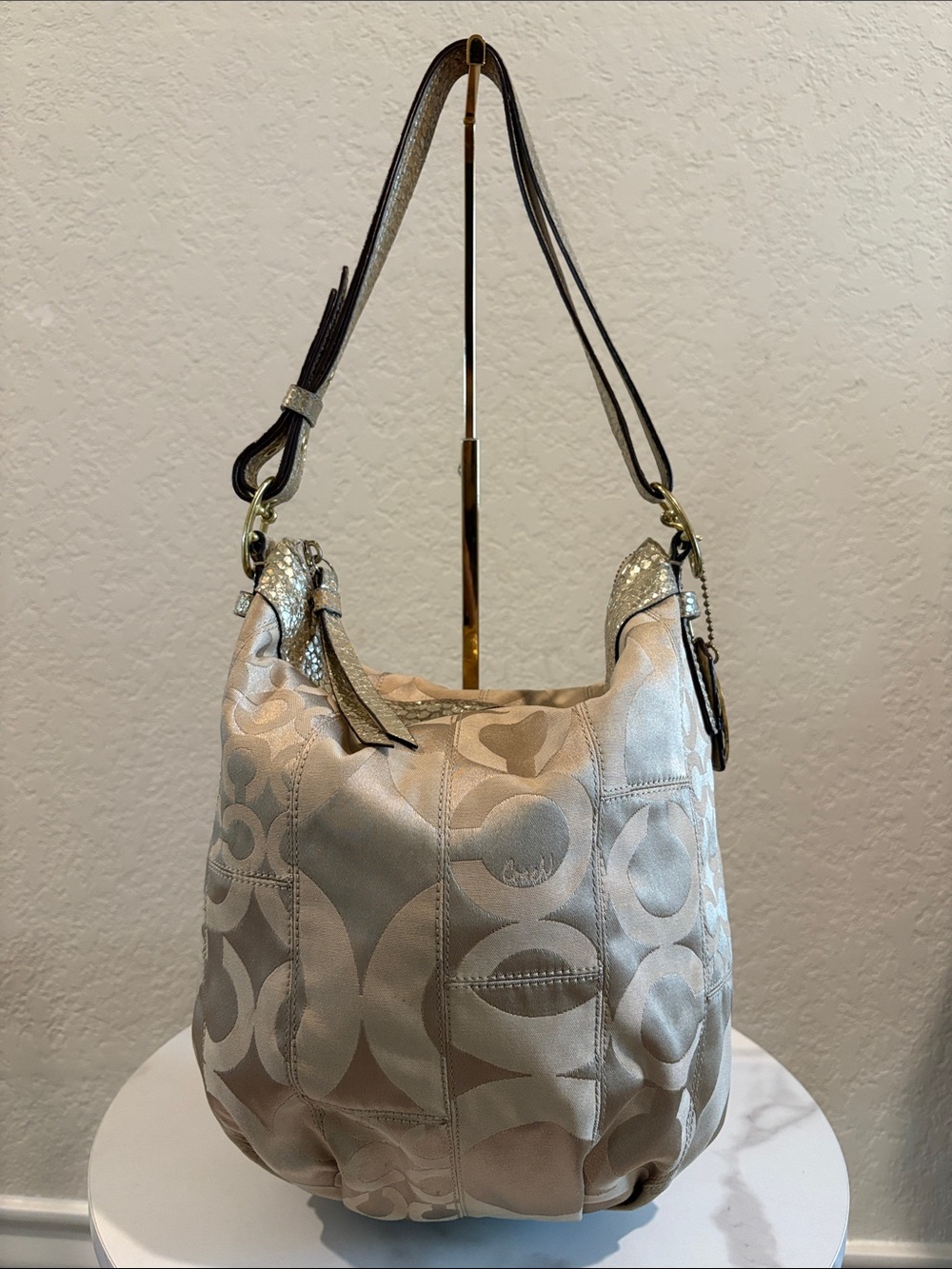 Coach Y2K Hobo Signature Shoulder Bag Canvas